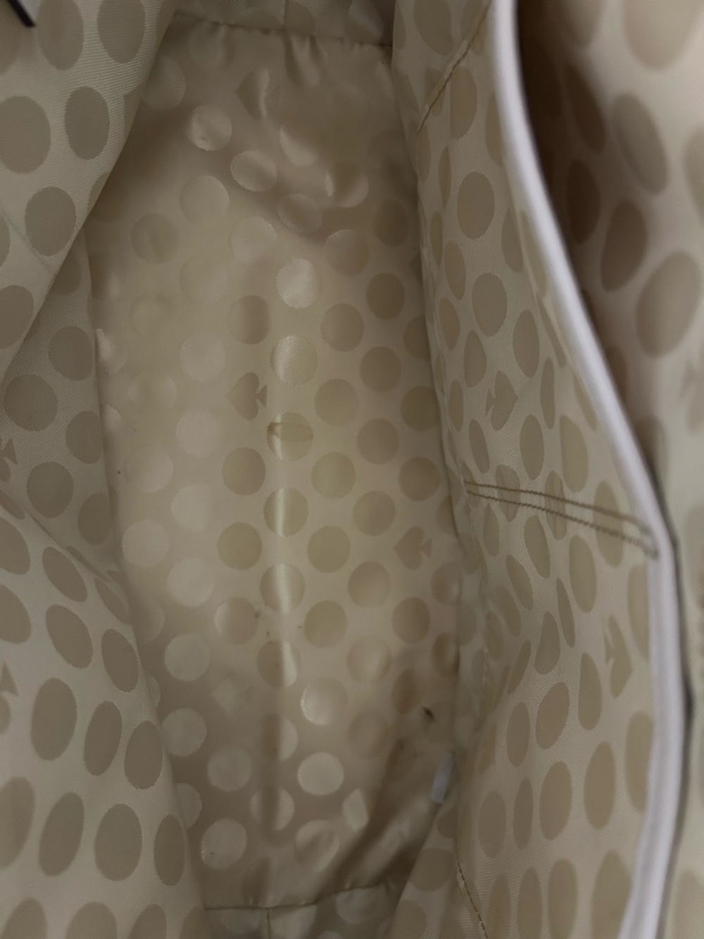 kate spade Cream and Black Center-Stripe Tote - Picture 3 of 3